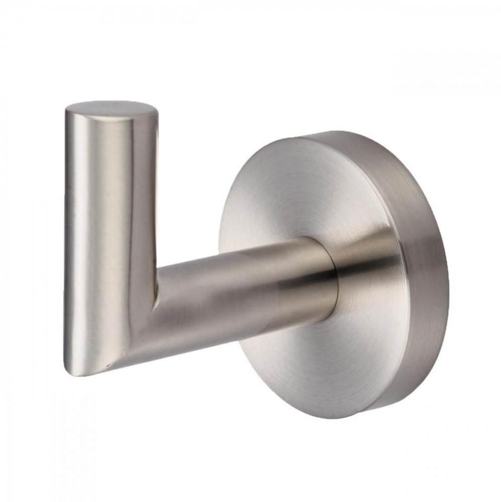 Amara Bathroom Collection Robe Hook - Vibrant Brushed Nickel
