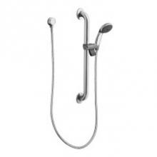 Moen Commercial 52224GBM25 - Chrome/stainless slide bar/grab bar shower