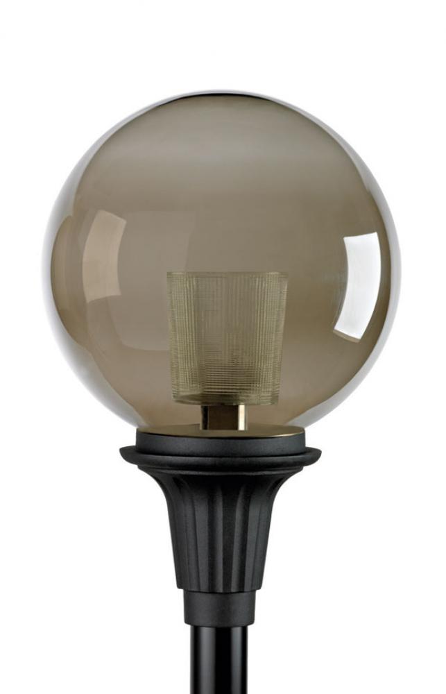 PARK PLACE, STYLE &#34;B&#34;  BLACK, CLEAR GLOBE 20&#34;, SOCKET ONLY