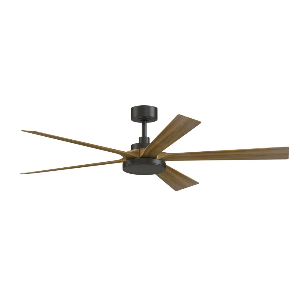 TorchAire 64 in Indoor/Outdoor Ceiling Fan with LED CCT Select Light Kit - Dark Bronze w/ Koa blades