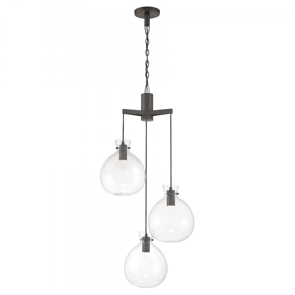 Selina 22&#39;&#39; Wide Integrated LED Chandelier - Oil Rubbed Bronze